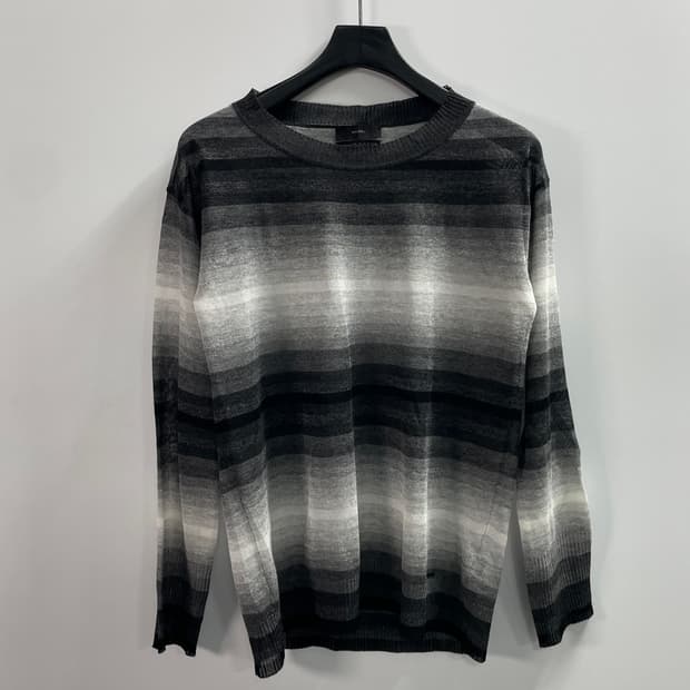 디젤 그라데이션 스트라이프 시스루 니트 (on.653)