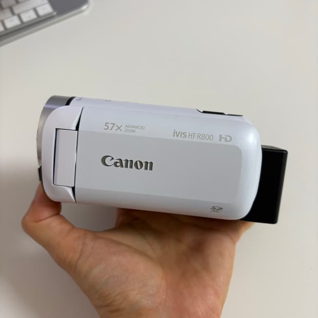 [새상품] canon ivis hf r800 화이트