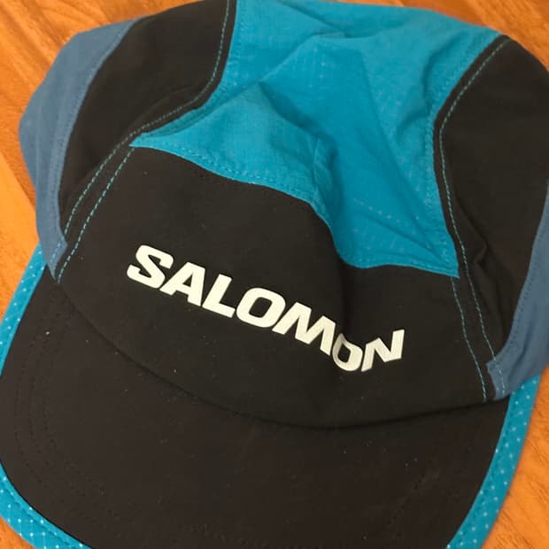 살로몬 salomon 템포스 러닝 블록 캡 블루