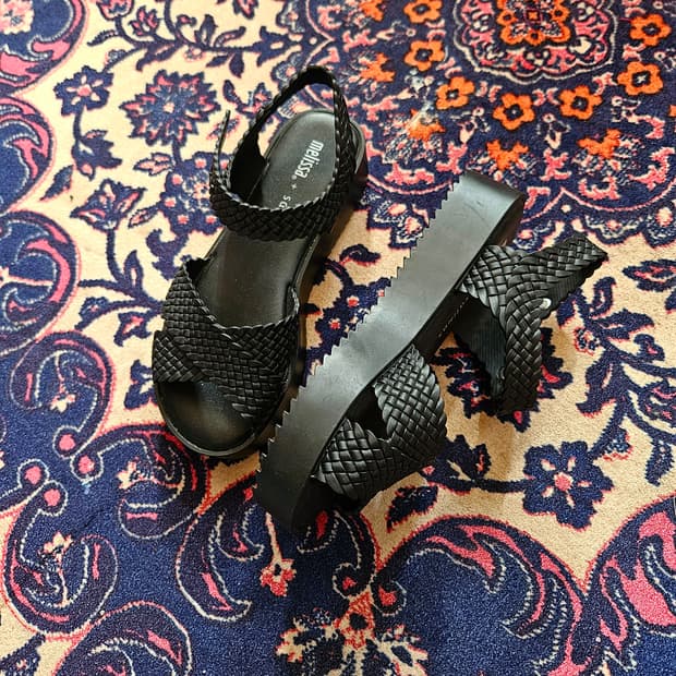 (미사용) 멜리사 x 살리나스 꼬임 샌들 35/36 size