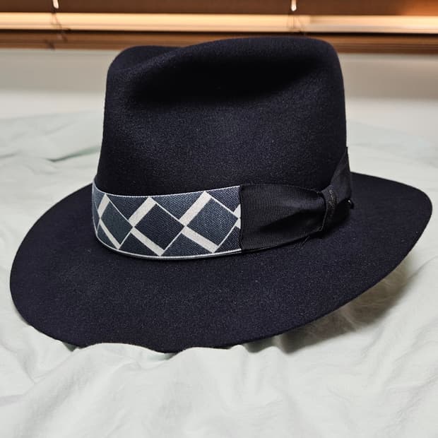 볼사리노 보가트 Borsalino Bogart 네이비 페도라 59