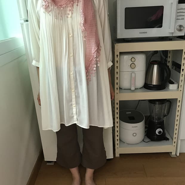 004. soft pink lace scarf