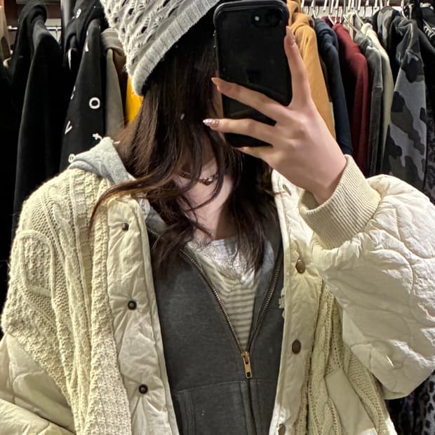 Japanese vintage 보헤미안 레이어드 비니