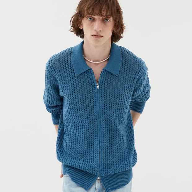 밈더워드로브 x 르마드 스카시 카라 니트 집업