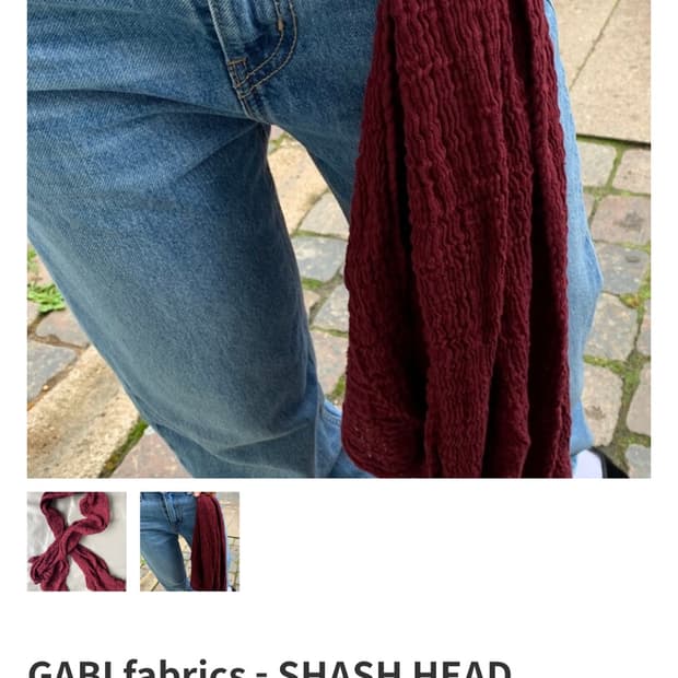 [GABI fabric]SHASH HEAD SCARF /Lusso Red