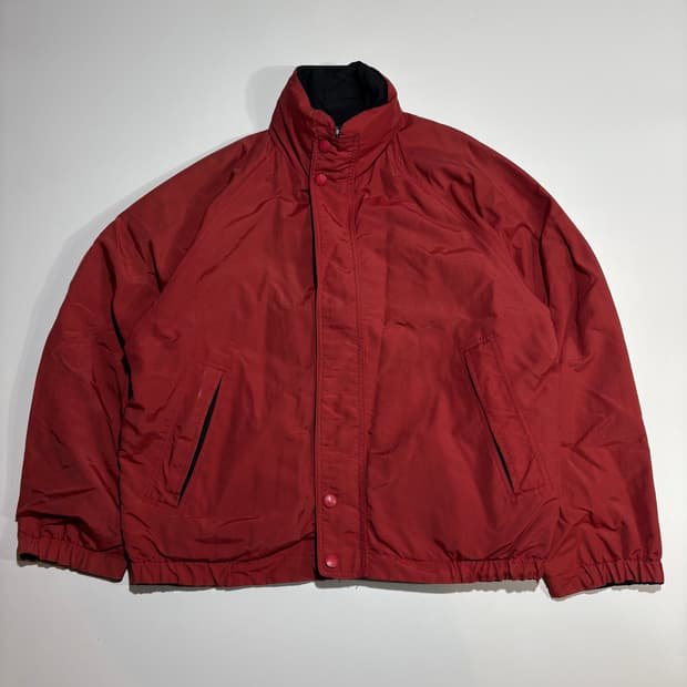 타미힐피거 레드 집업 자켓