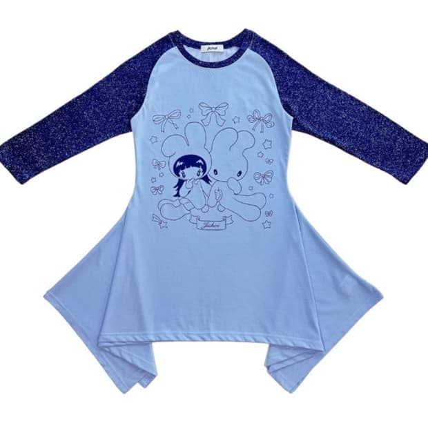 급처) 지초이 플레어 레글런 티드레스 원피스 뉴진스해린착용