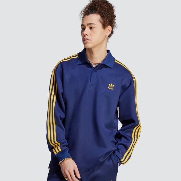 아디다스 클래식 폴로 롱 슬리브 네이비 M