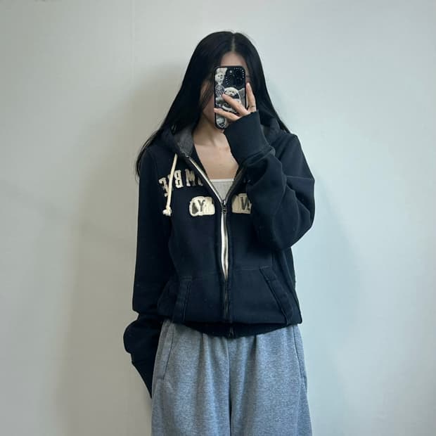 아베크롬비 y2k 와투케 네이비 후드집업