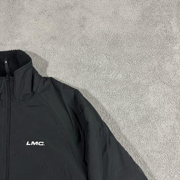 Lmc 리버시블 빅로고 플리스 자켓