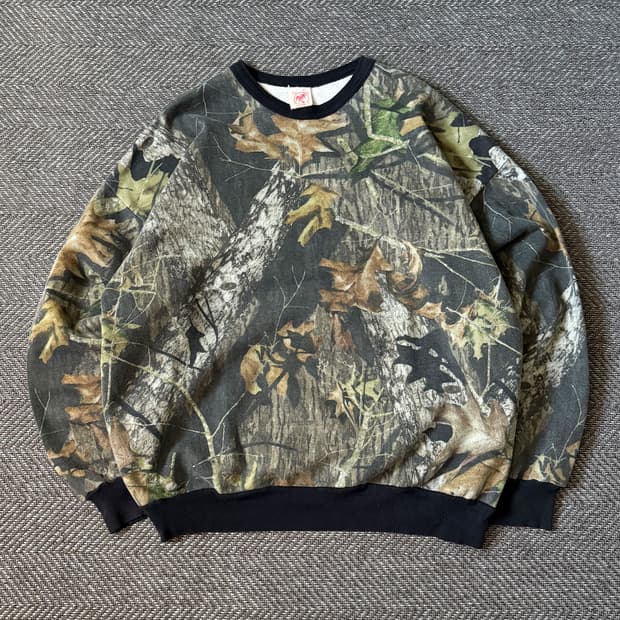 90s USA Erick Hunter 리얼트리 스웻셔츠