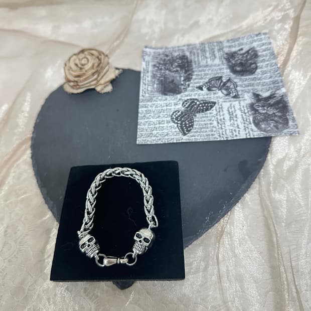 빈티지 해골 용골체인 팔찌