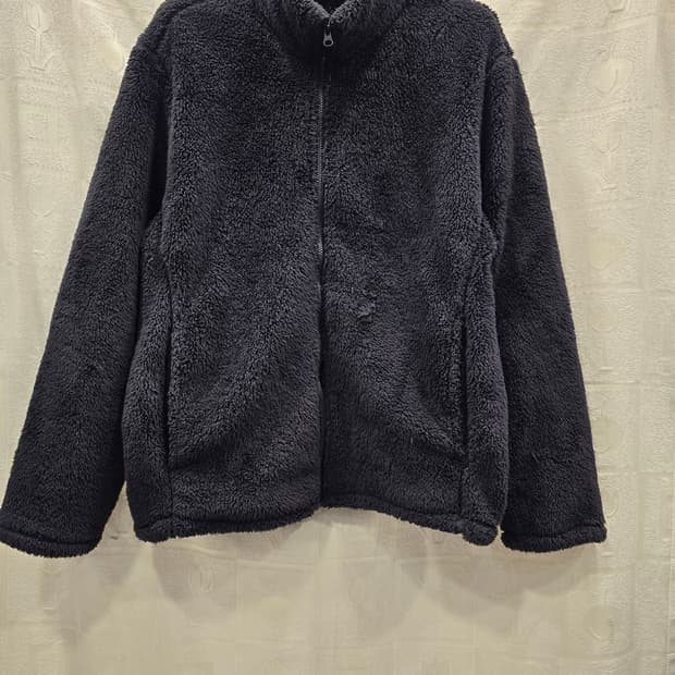 탑텐 뽀글이 플리스 자켓 검정 115