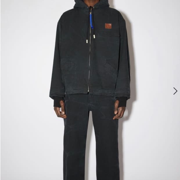 아크네스튜디오 후드 패딩 코튼 자켓 블랙 M사이즈