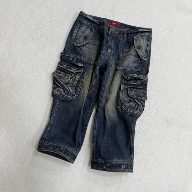 27 에비수 데님 카고 팬츠 0401T