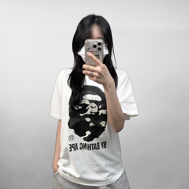 베이프 시티 카모 바이 베이싱 반팔 티셔츠