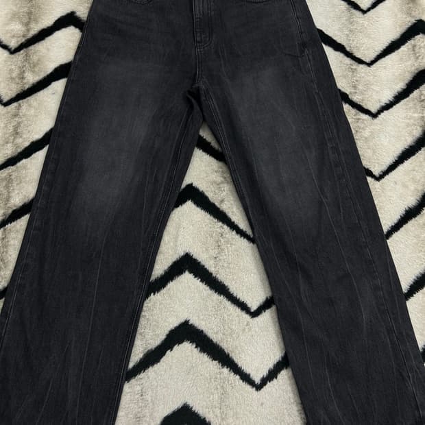 [32]무신사스탠다드 루즈 스트레이트 데님팬츠/워시드블랙