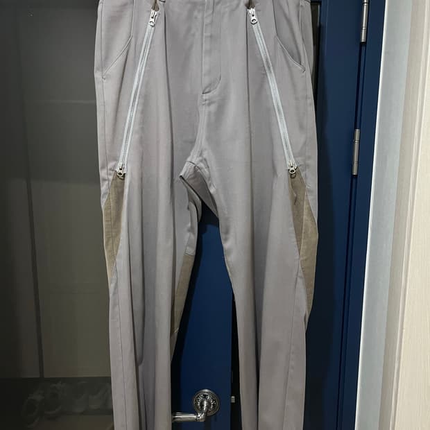 해칭룸 zip pants grey