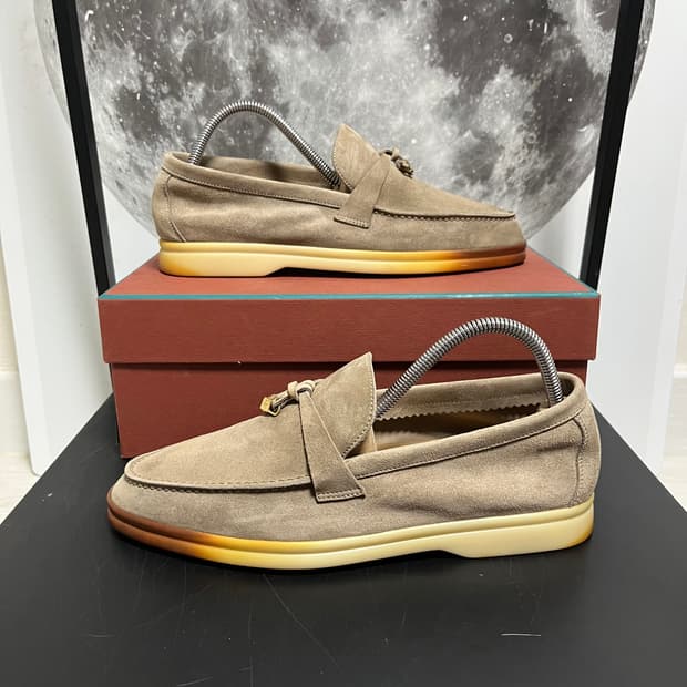 정품 38) 로로피아나 썸머워크 로퍼 240~245