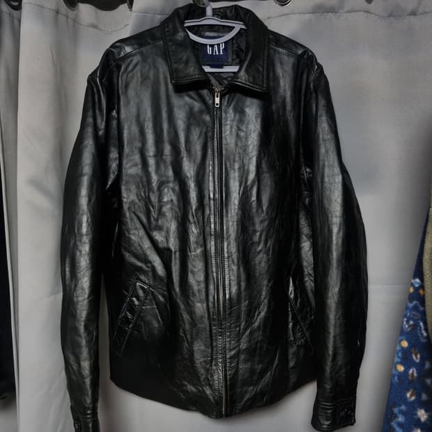 갭 레더 자켓L