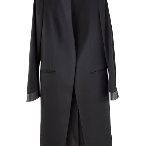 올세인츠 2way 카라 울실크 코트