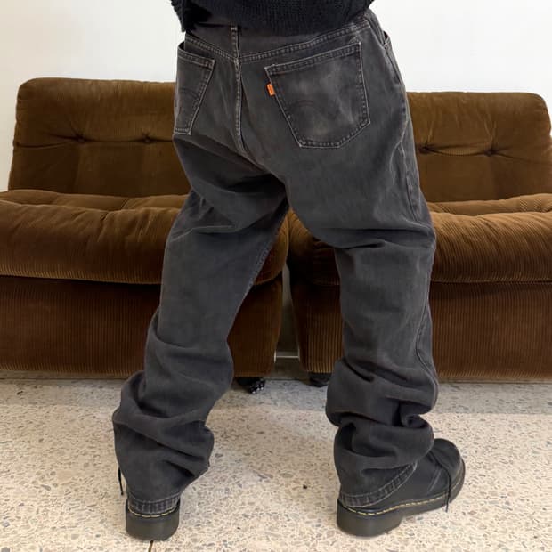 리바이스 오렌지탭 블랙