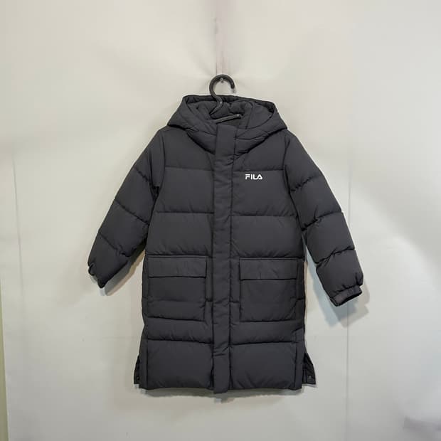 휠라 키즈 다운 롱패딩 130 