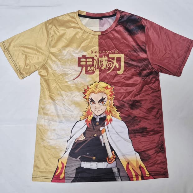 귀멸의 칼날 렌코쿠 쿄쥬로 티셔츠 팝니다 