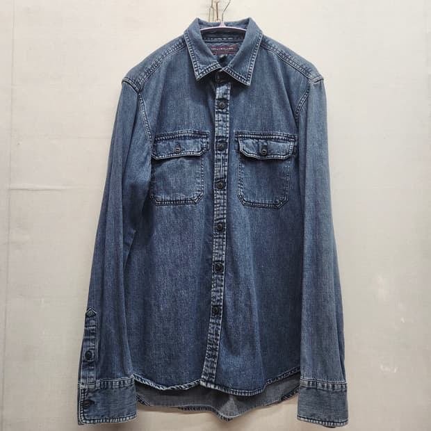 타미힐피거 투포켓 데님 셔츠 M(L)