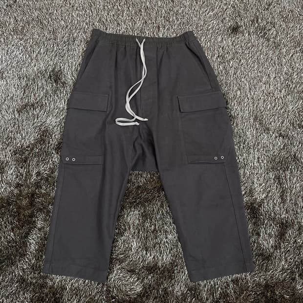 릭오웬스 Rick Owens 다크 더스트 드롭 크로치 카고 팬츠 50