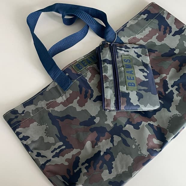 BEAMS Camo Tote & Pouch Set