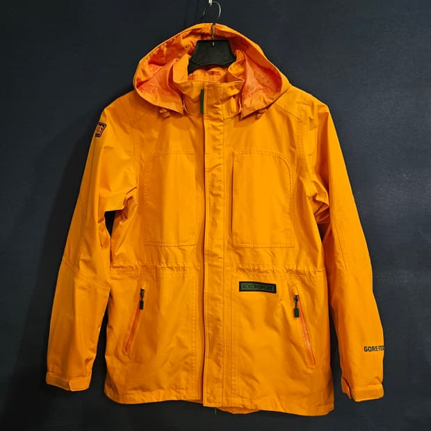 코오롱스포츠 고어텍스 오렌지 남성 100 등산복 바람막이 자켓 