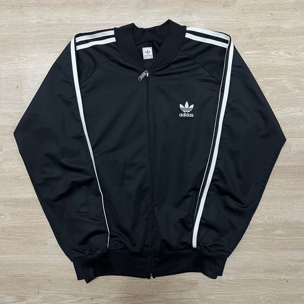 아디다스 여성 트레포일 사이드라인 져지 트랙탑 자켓 [블랙] M/95