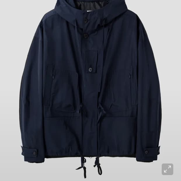넌블랭크 후디드 파카 네이비 m사이즈 팔아요