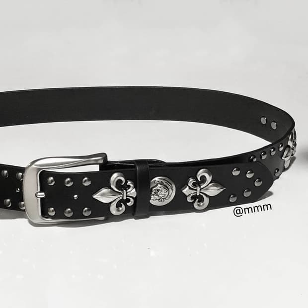 [Unisex] 락시크 웨스턴 스터드 벨트