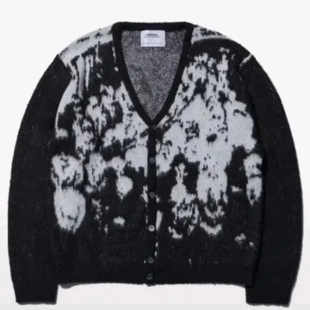 노매뉴얼 헤어리 가디건 블랙