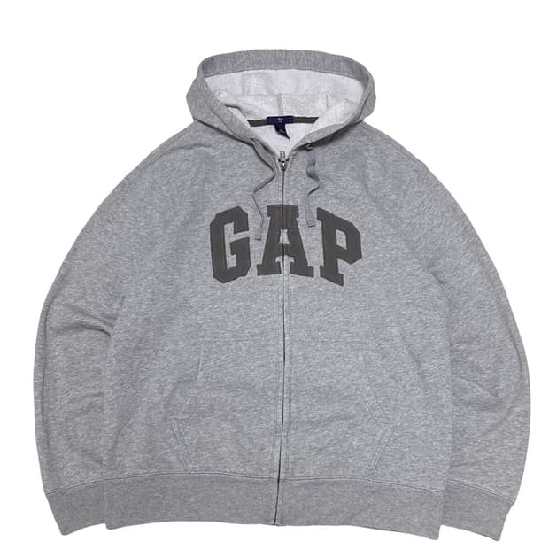 갭 GAP 로고 회색 후드집업