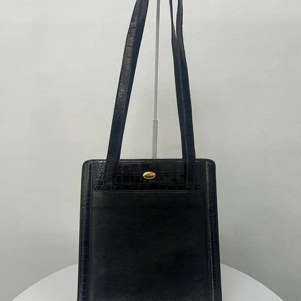 발리 악어가죽 숄더 토트백