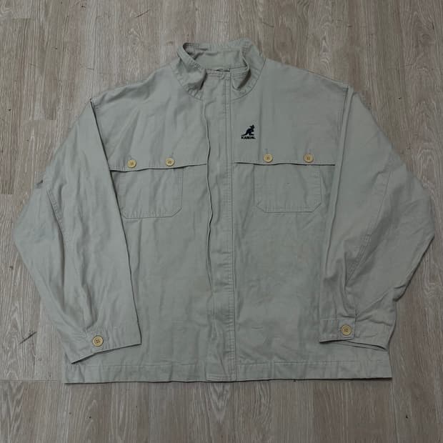 캉골 브랜드 헤리티지 코튼 블루종 워크자켓 L/100