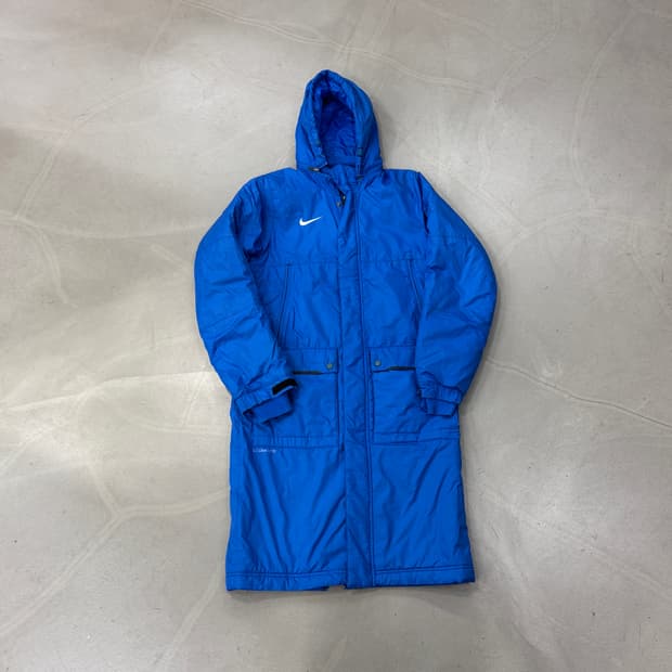 나이키 롱패딩 블루 M
