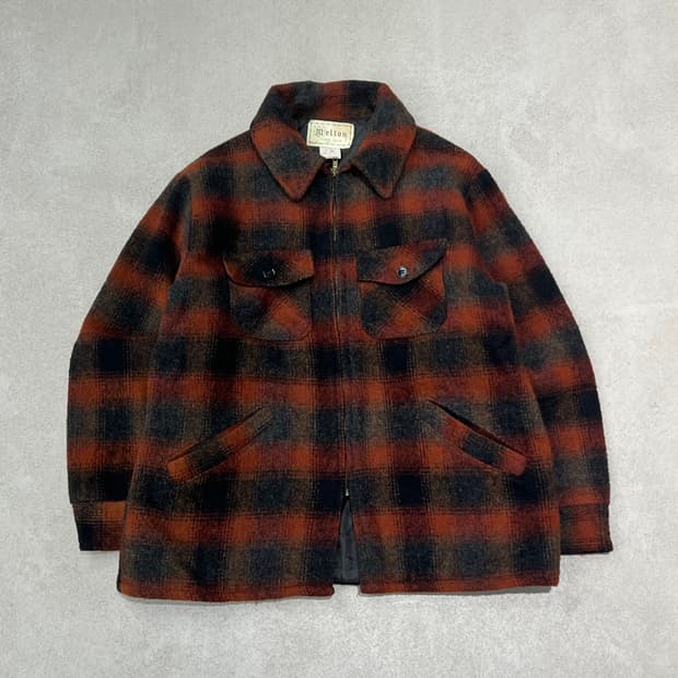 usa 멜톤 체크자켓 s10235