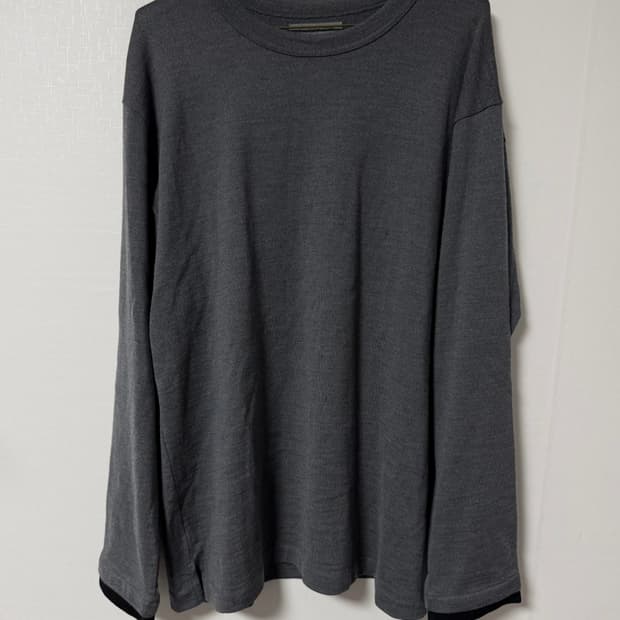 요지야마모토 뿌르옴므 레이어드 소매 니트