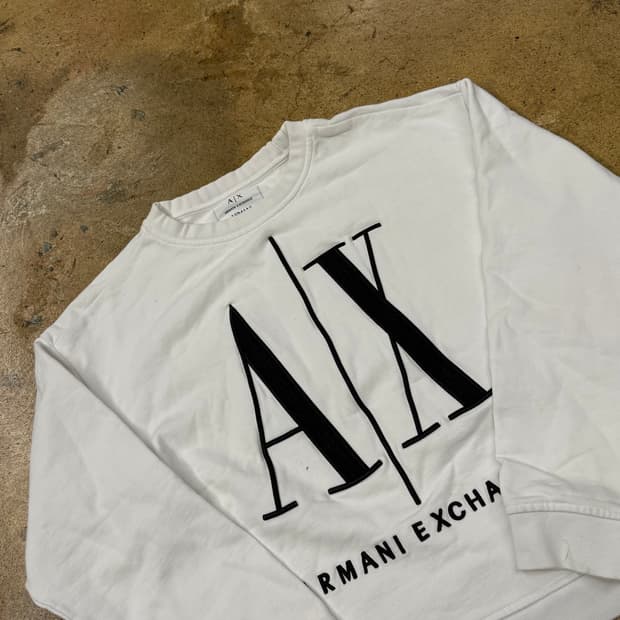 [정품/M] 아르마니 익스체인지 흰색 맨투맨 티셔츠 b15