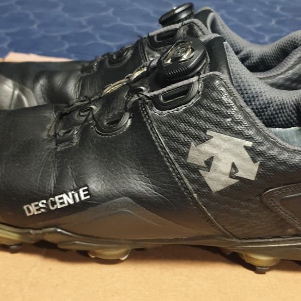 (단종매물) 데상트골프 보아다이얼 스파이크 골프화 블랙 (265)