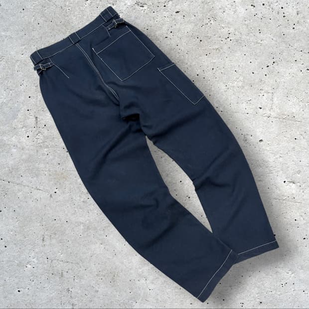 [44] 16ss 아워레가시 네이비 데님 바지 워크 팬츠 D571