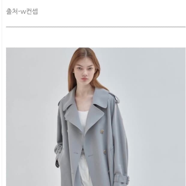  상품) 닐바이피 블루그레이 트렌치코트