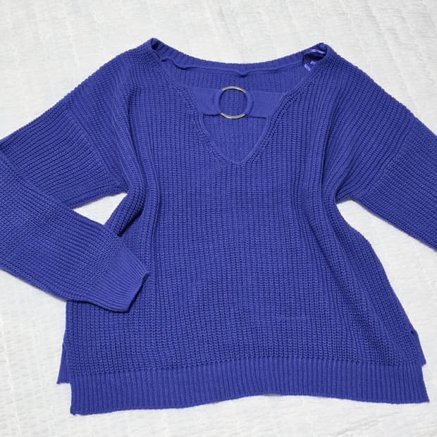 오네갸루 링 포인트 니트