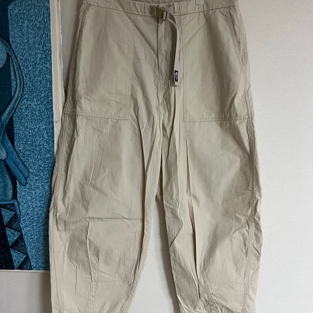 노스페이스 퍼플라벨 립스탑 와이드 크롭 팬츠 34