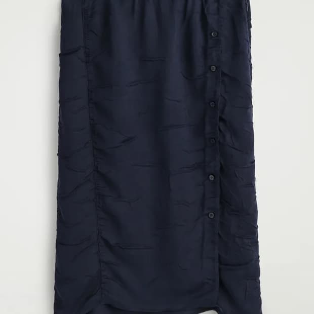 [36]코스 COS 크링클 미디 스커트 스커트/네이비