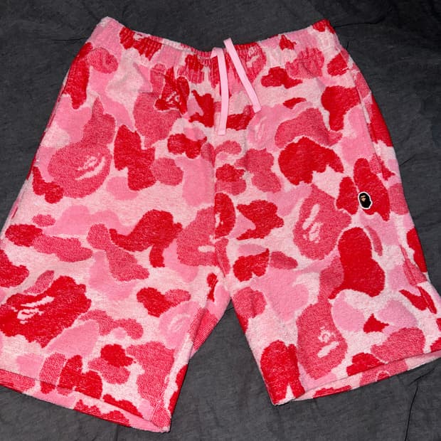 베이프 ABC 카모 쇼츠 핑크